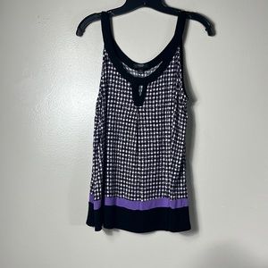 Simple Vera black/ white sleeveless top size L